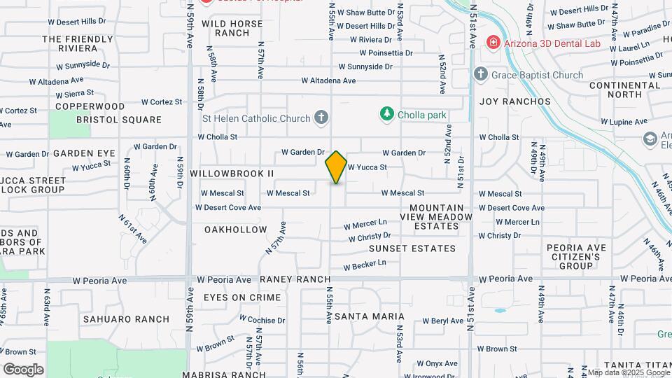 11025 N 55th Ave Map and Location Details