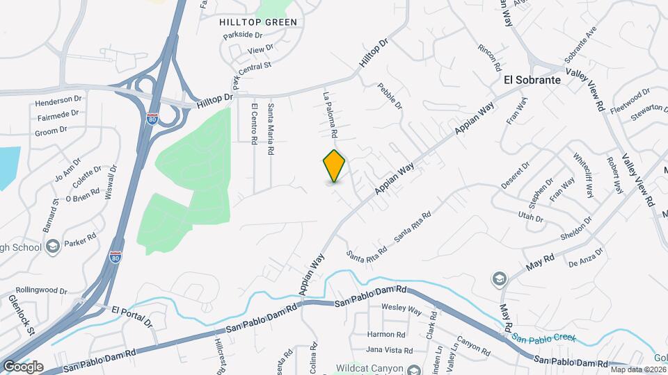 455 La Paloma Rd Map and Location Details