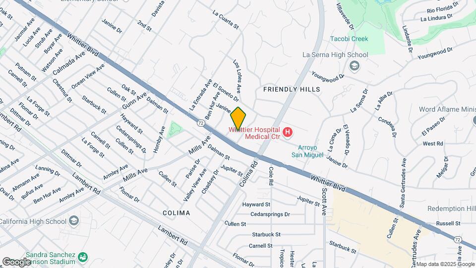 8921 La Puebla Ave Map and Location Details