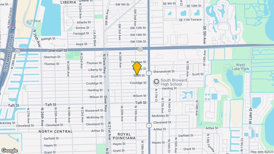 1836 Scott St Map and Location Details