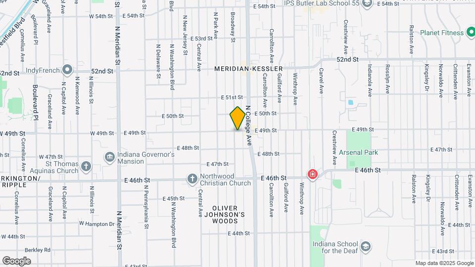 645 E 49th St Map and Location Details