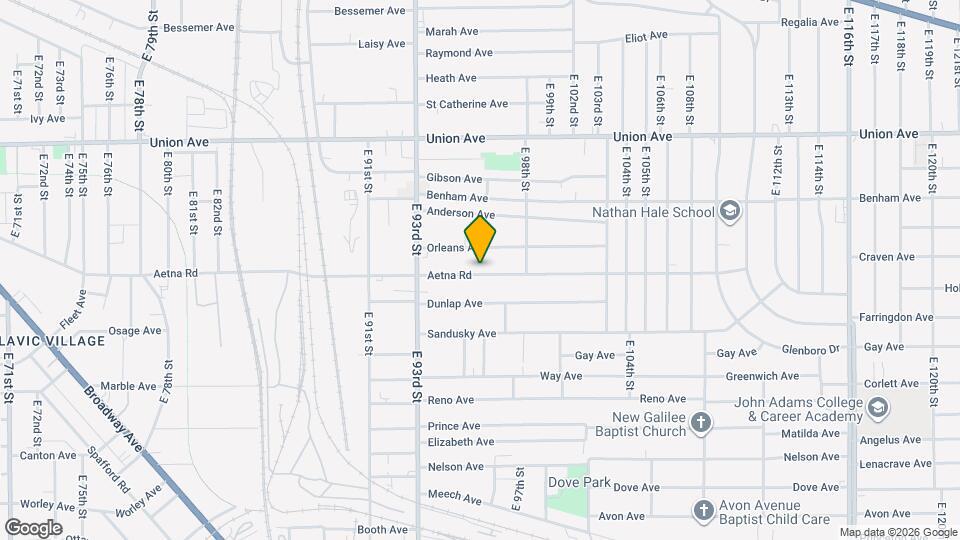 9523 Aetna Rd Map and Location Details