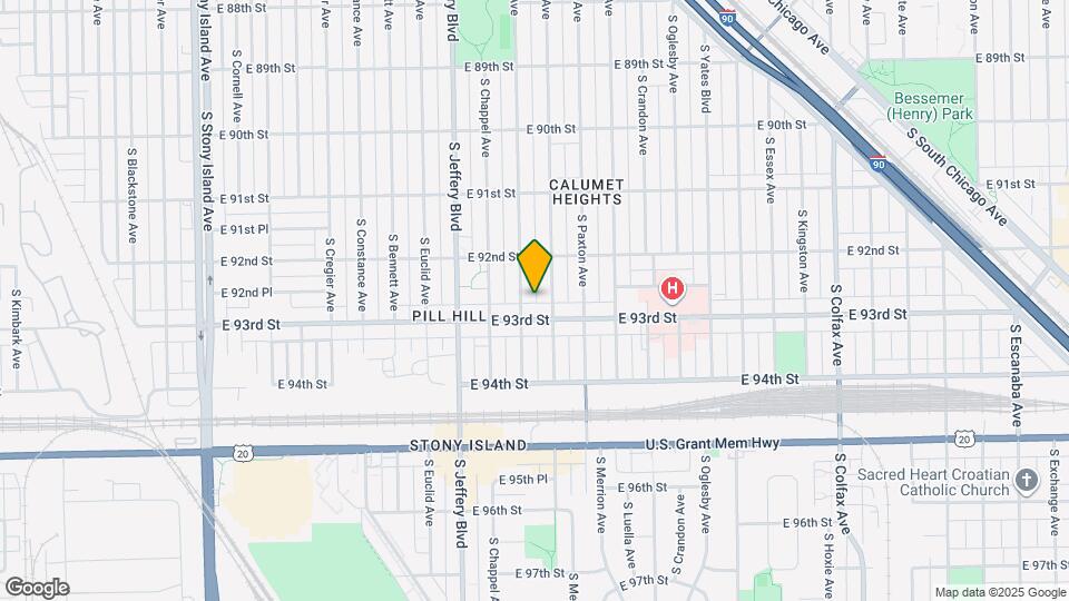 9245 S Clyde Ave Map and Location Details