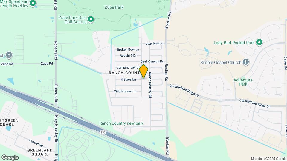 17406 Bullis Gap Dr Map and Location Details