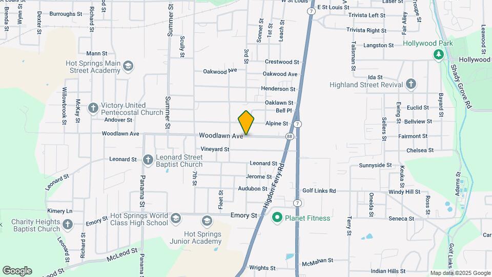279 Woodlawn Ave Map and Location Details