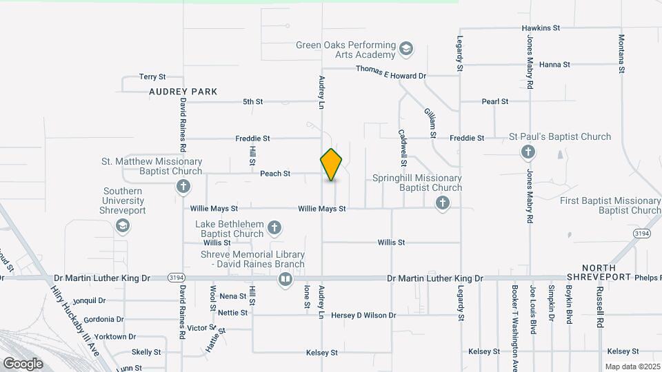 1722 Peach St Map and Location Details