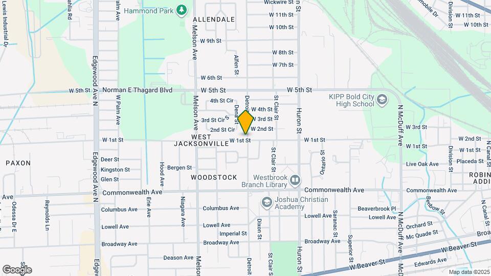 3003 W 1st St Map and Location Details
