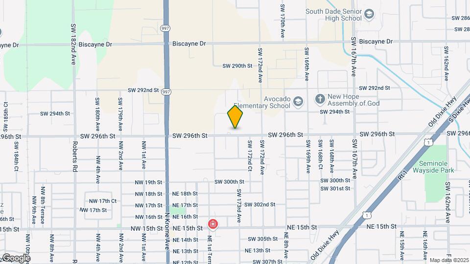 17301 SW 296th St Map and Location Details