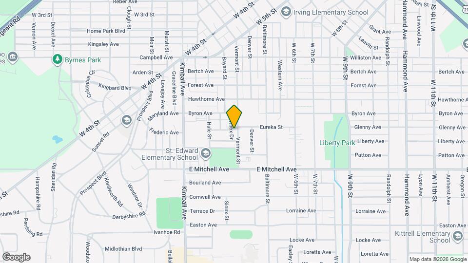 1308 Vermont St Map and Location Details