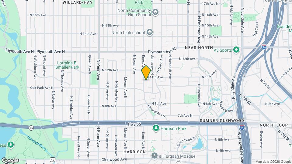 1030 Knox Ave N Map and Location Details