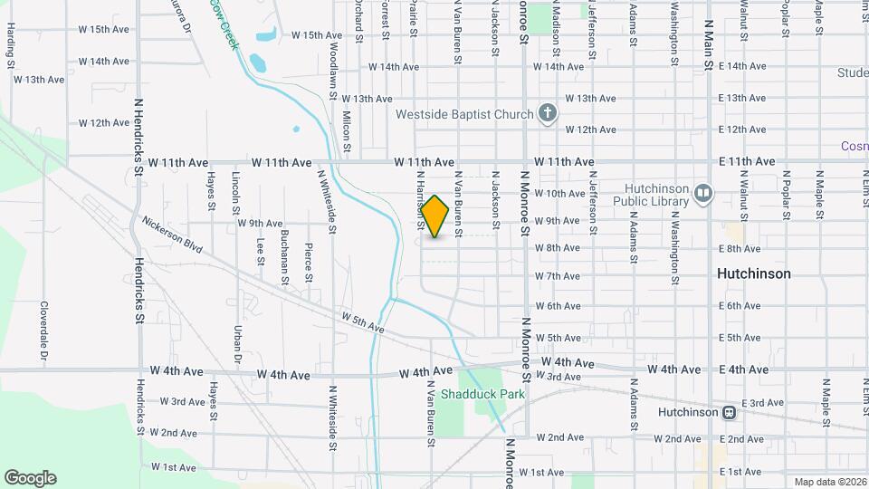 722 W 8th Ave Map and Location Details