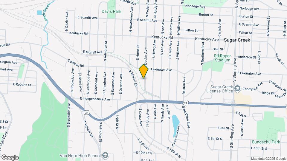 528 S Cedar Ave Map and Location Details