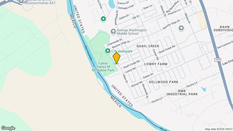 9512 Allen Dr Mapa y Detalles de la Ubicación