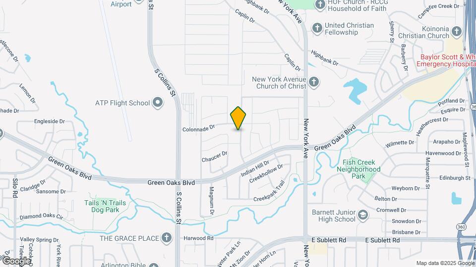 5518 Creek Valley Dr Map and Location Details