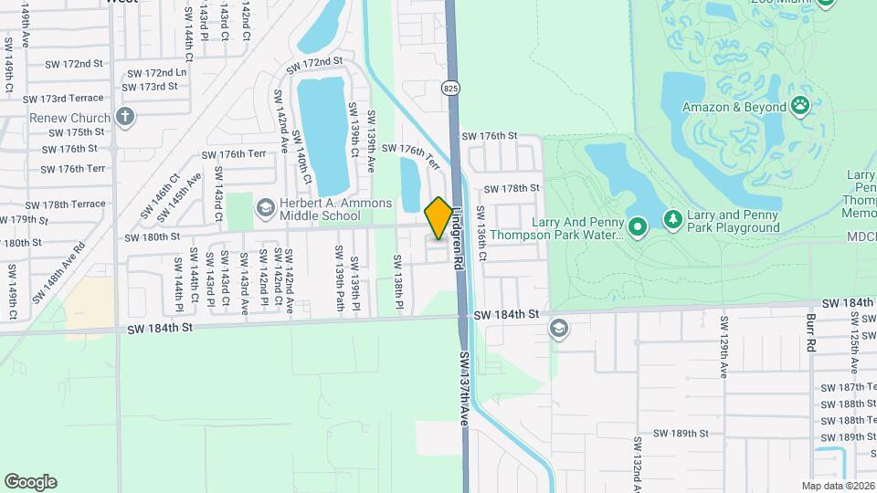 13743 SW 181st St Map and Location Details