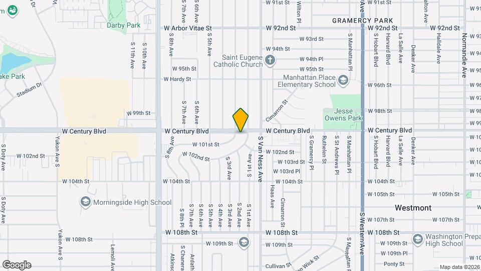 2308 W Century Blvd Map and Location Details