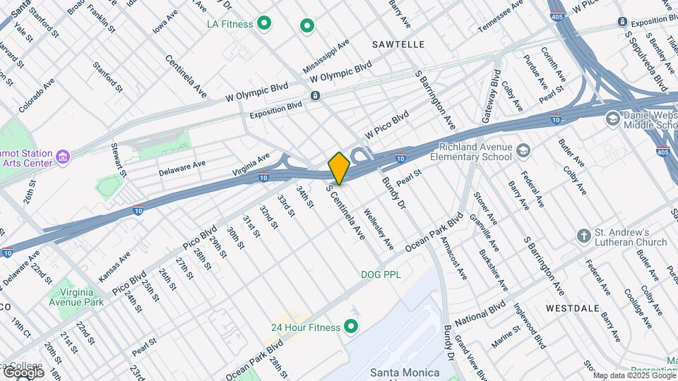 2452 S Centinela Ave Map and Location Details