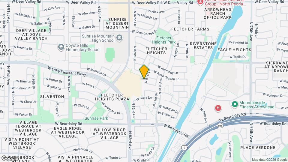 20958 N 81st Ln Mapa y Detalles de la Ubicación