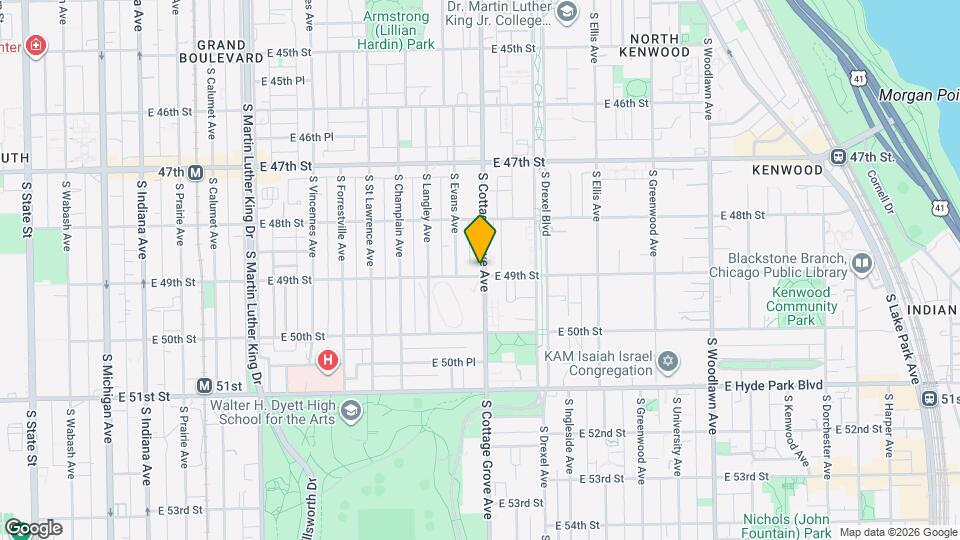 4856 S Cottage Grove Ave Map and Location Details