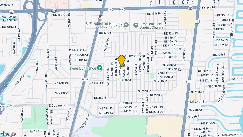 2820 NE 9th Ave Map and Location Details