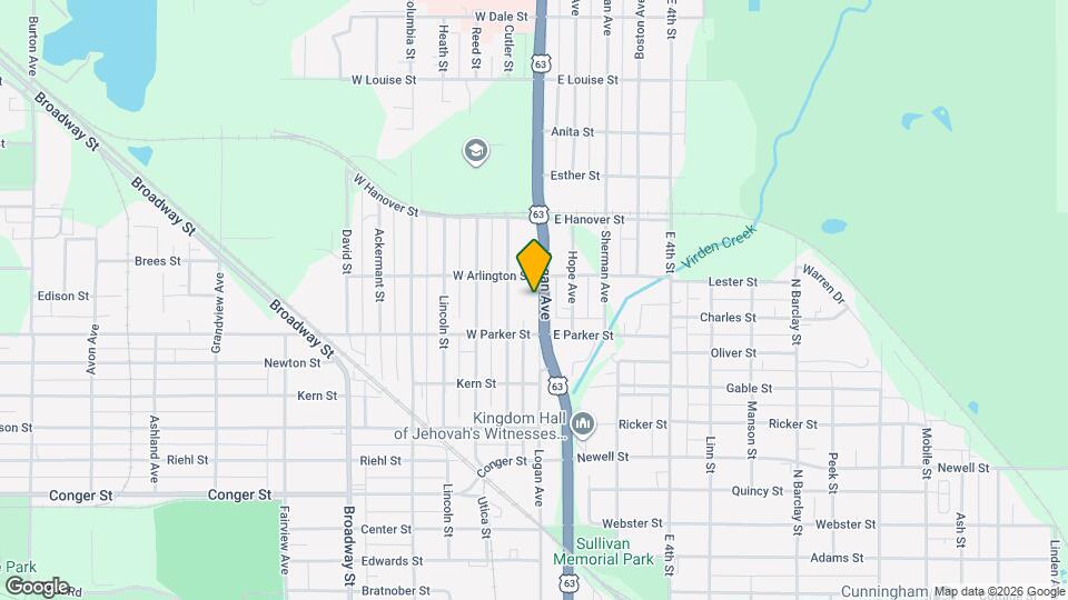 1233 Logan Ave Map and Location Details