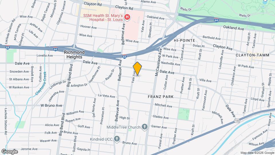 7115 Horner Ave Richmond Heights MO Apartments and Nearby Richmond