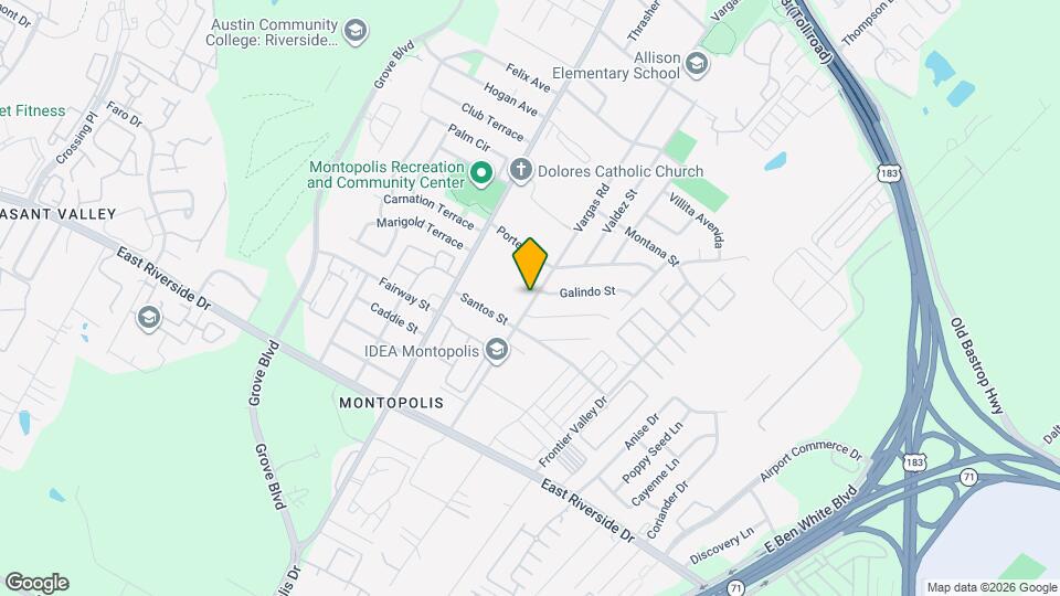 1404 Vargas Rd Map and Location Details