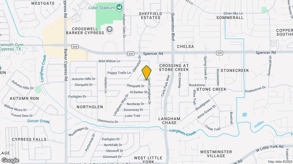 17307 S Yorkglen Dr Map and Location Details