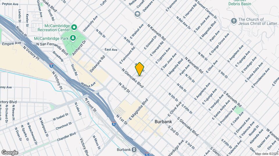 425 E Cypress Ave Map and Location Details