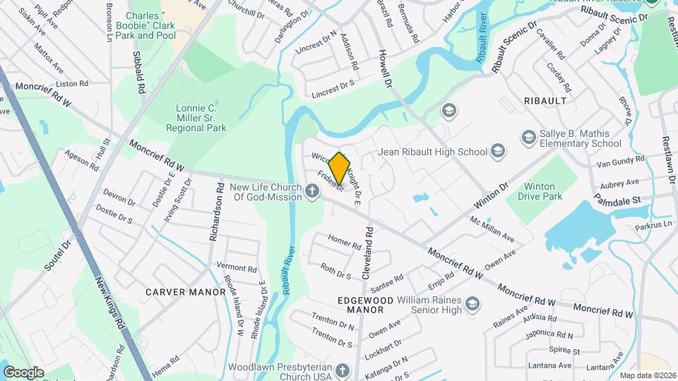 4502 Friden Dr Map and Location Details