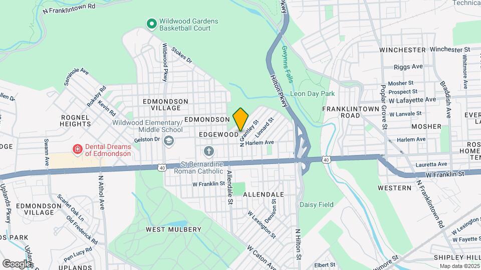 712 N Grantley St Map and Location Details
