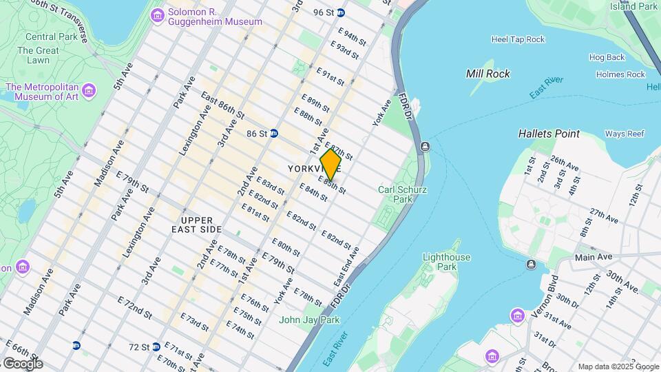 444 E 85th St Mapa y Detalles de la Ubicación