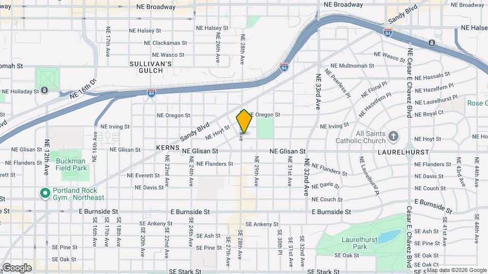 2803 NE Hoyt St Mapa y Detalles de la Ubicación