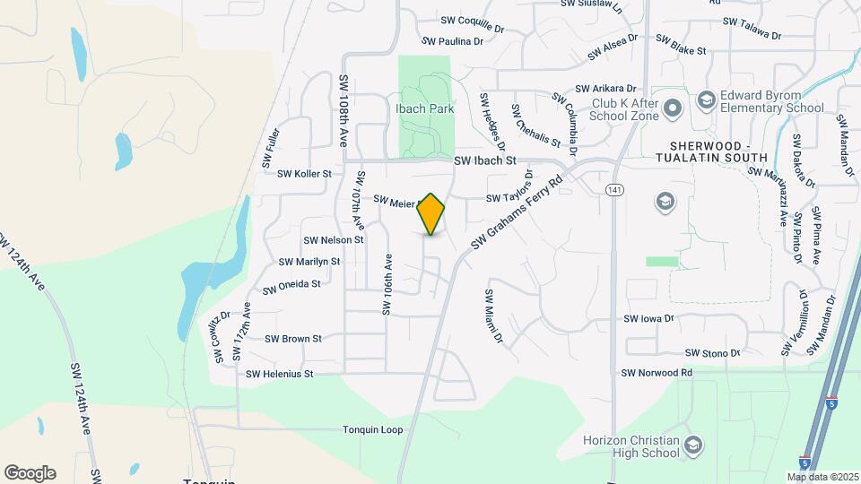 10370 SW Miller Ct Map and Location Details