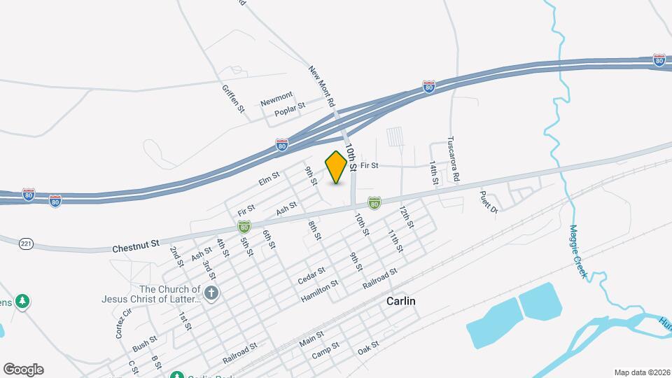 1416 Huntley Map and Location Details