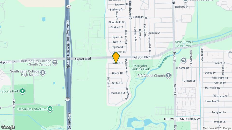 3034 Akard St Map and Location Details