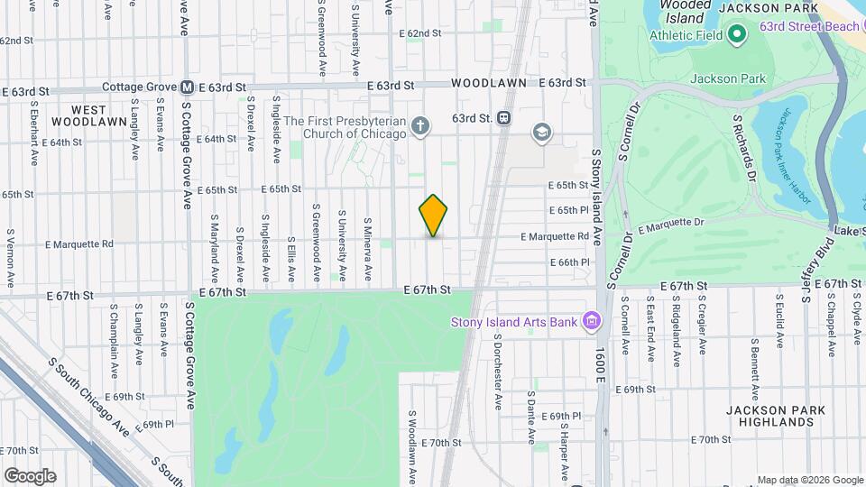 6603 S Kimbark Ave, Unit 3 Map and Location Details