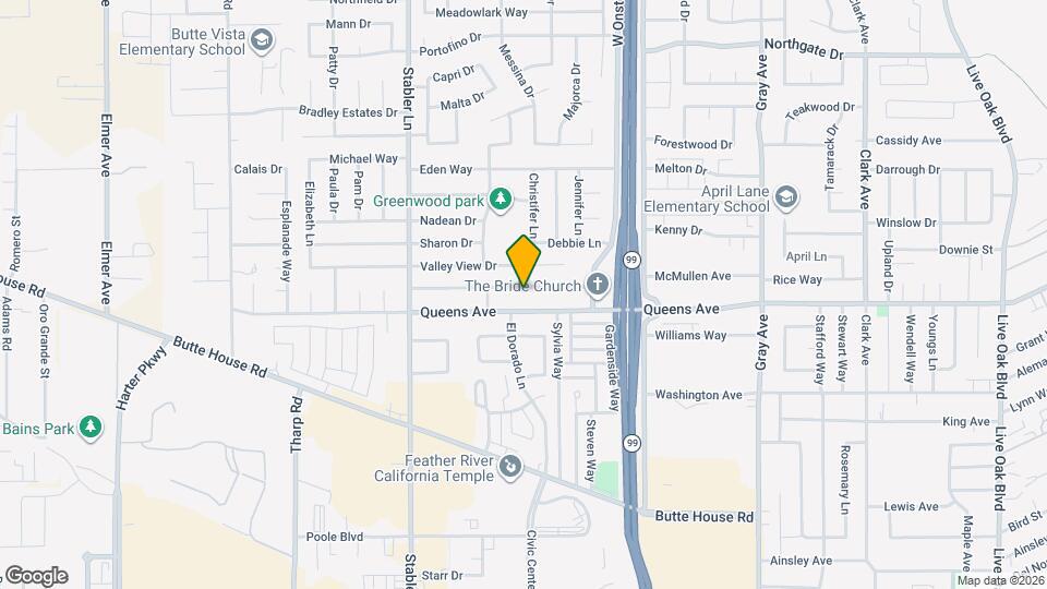 1450 Peach Tree Ln Map and Location Details