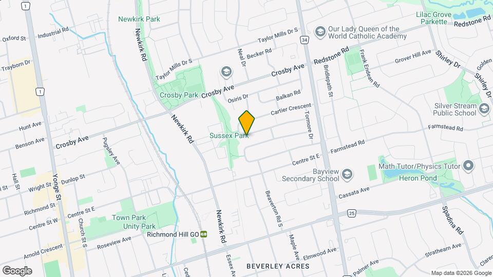 50 Cartier Crescent Map and Location Details