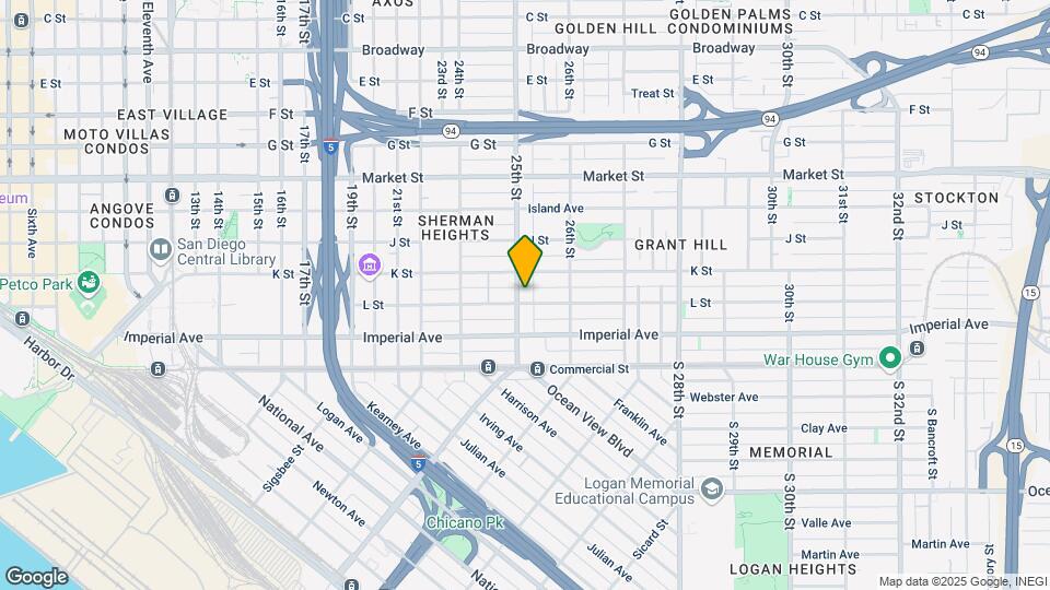 209-215 25TH St Map and Location Details