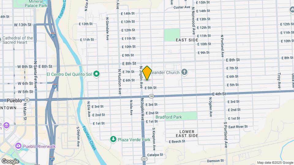 1114 E 6th St Map and Location Details