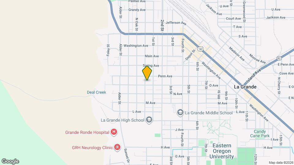 1501 Cedar St Map and Location Details