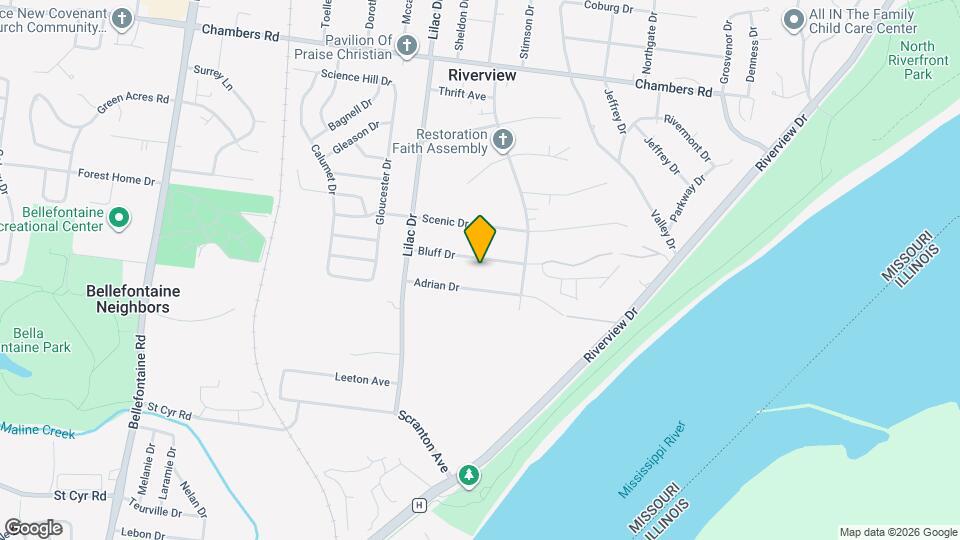 452 Bluff Dr Map and Location Details