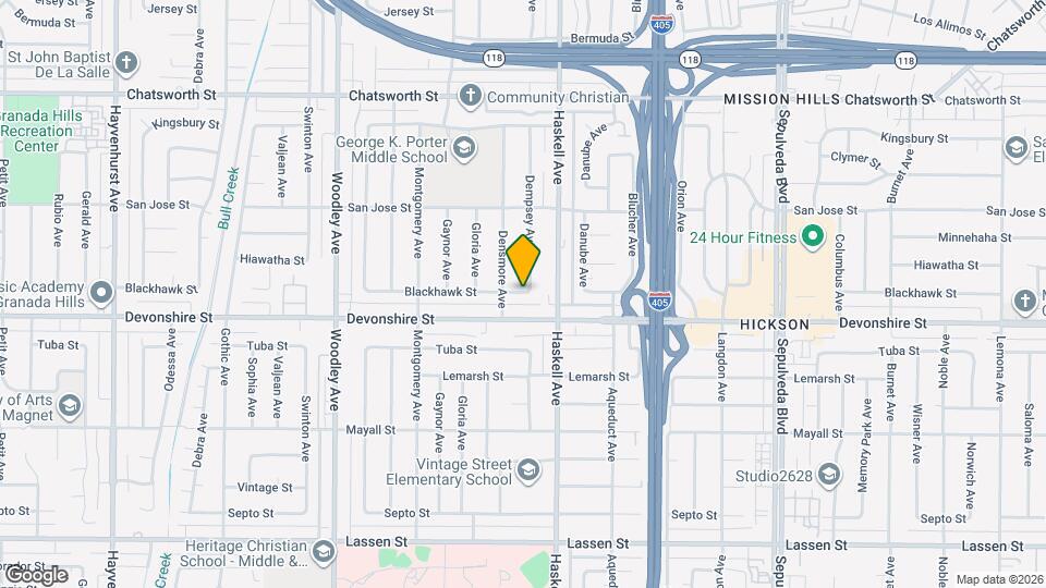 15832 Blackhawk St Mapa y Detalles de la Ubicación