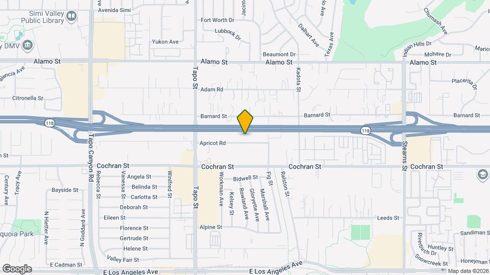 4591 Apricot Rd, Unit Studio Mapa y Detalles de la Ubicación