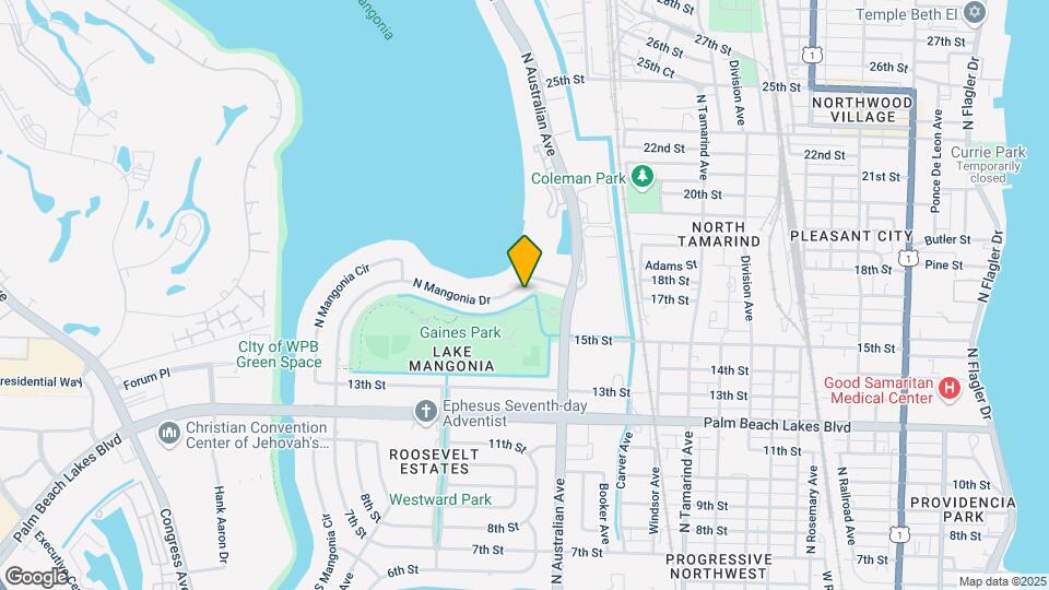 1334 N Mangonia Dr Map and Location Details