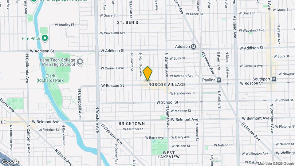 2104 W Roscoe St, Unit 2 Map and Location Details