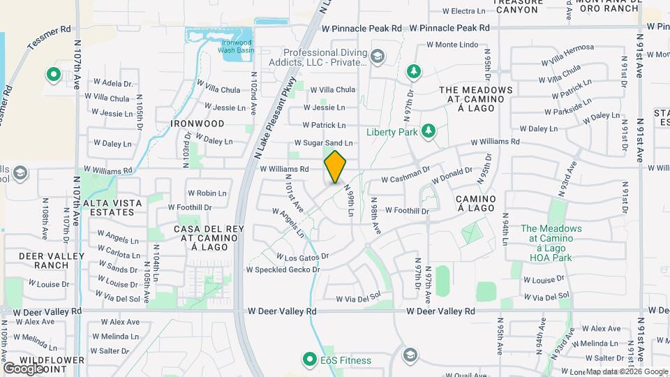 9987 W Robin Ln Map and Location Details