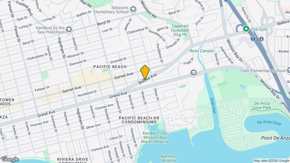 2139 Balboa Ave Map and Location Details