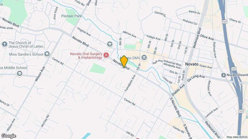 1717 Novato Blvd Map and Location Details